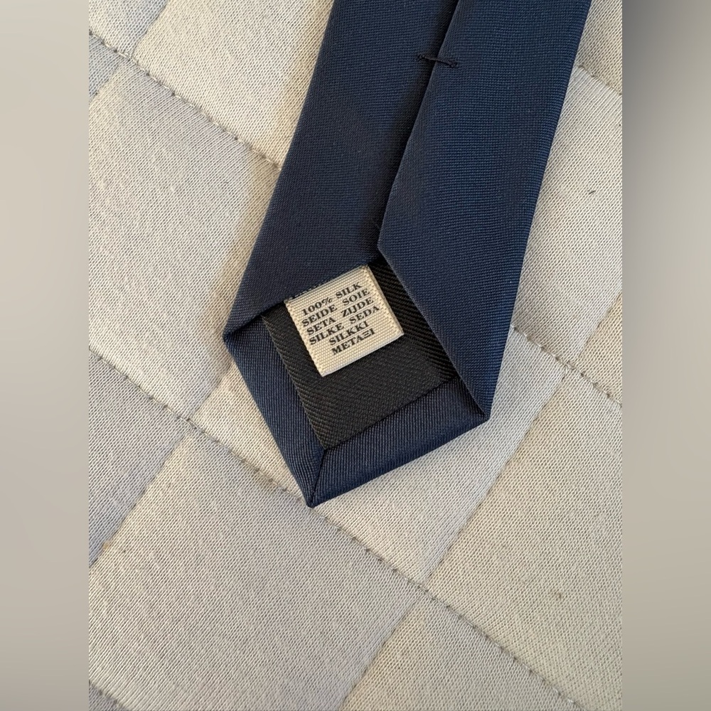 Burberry Dark Blue/Navy Tie - Clinton - Picture 4 of 4